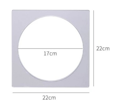 Mica para torta de panqueques de 17 cm de 3 mm de grosor, reutilizable