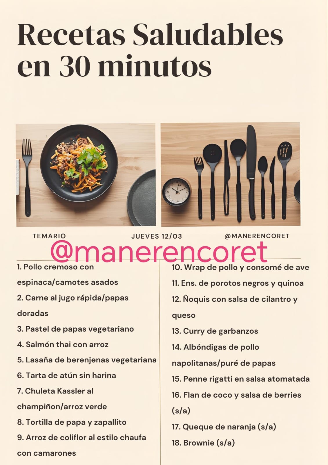 Recetas en 30 minutos